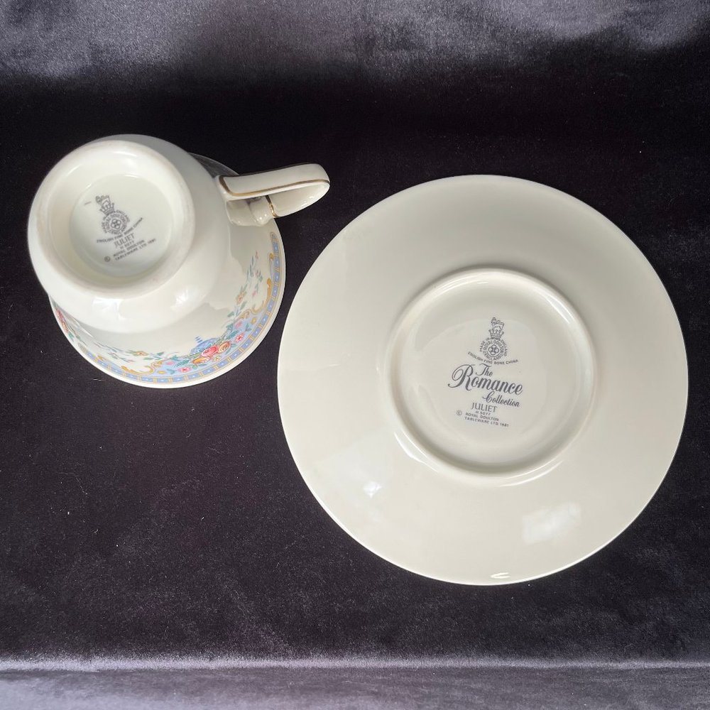 Footed Cup & Saucer Set | Juliet by ROYAL DOULTON - Picture 3 of 3
